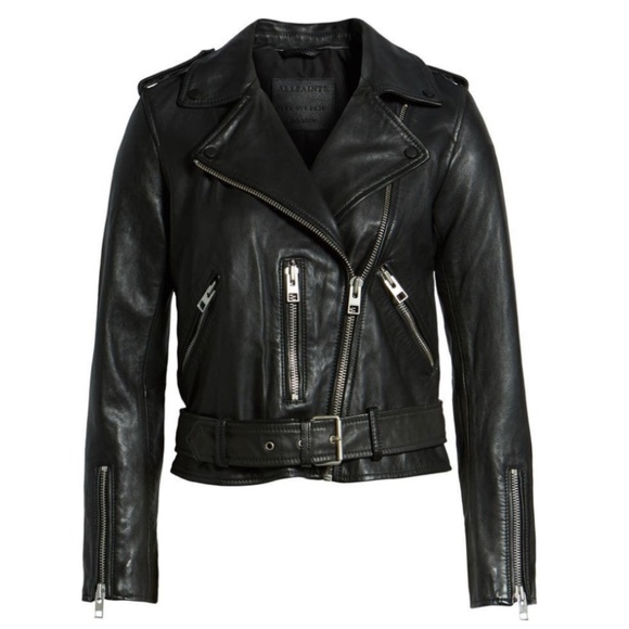 All Saints Jackets & Blazers - ALL SAINTS BALFERN LEATHER BIKER JACKET